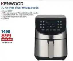 Incredible Connection KENWOOD 7L Air fryer Silver offer