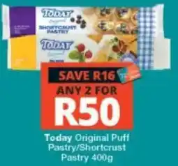 Checkers Today Original Puff Pastry/Shortcrust Pastry offer