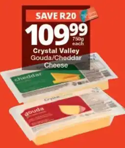 Checkers Crystal Valley Gouda/Cheddar Cheese offer