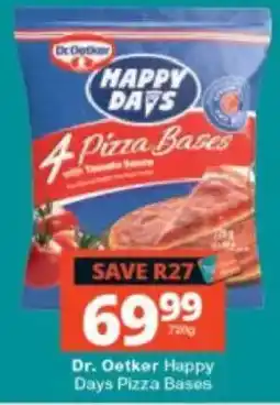 Checkers Dr. Oetker Happy Days Pizza Bases offer