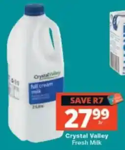 Checkers Crystal Valley Fresh Milk offer