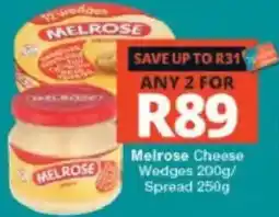 Checkers Melrose Cheese Wedges offer
