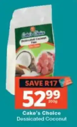Checkers Cake's Choice Dessicated Coconut offer
