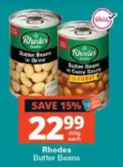 Checkers Rhodes Butter Beans offer
