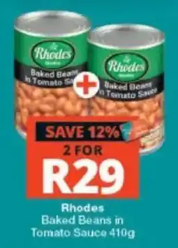 Checkers Rhodes Baked Beans in Tomato Sauce offer