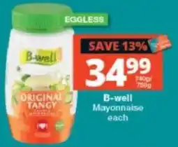 Checkers B-well Mayonnaise offer