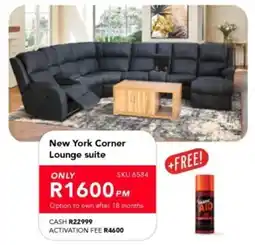 Astra Furnishers New York Corner Lounge suite offer