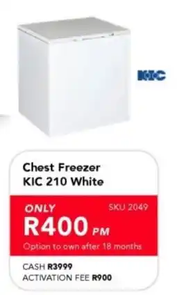 Astra Furnishers KIC Chest Freezer 210 White offer