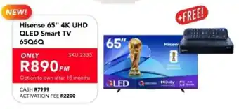 Hisense 65" 4K UHD QLED Smart TV 65Q6Q