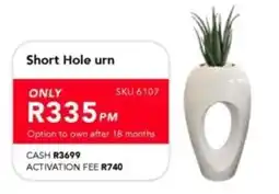 Astra Furnishers Short Hole urn offer