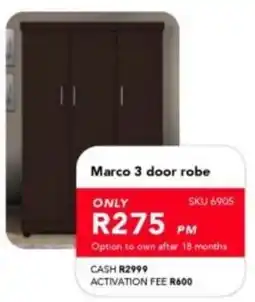 Astra Furnishers Marco 3 door robe offer