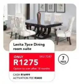 Astra Furnishers Lavita 7pc Dining room suite offer