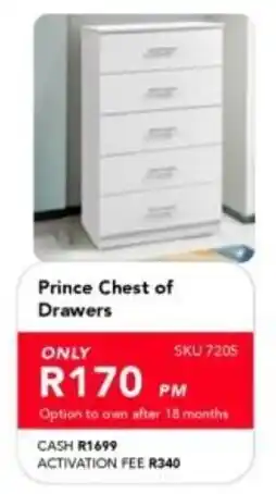 Astra Furnishers Prince Chest of Drawers offer
