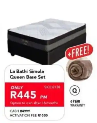 La Bathi Simola Queen Base Set