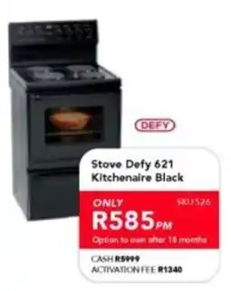 Astra Furnishers Stove Defy 621 Kitchenaire Black offer