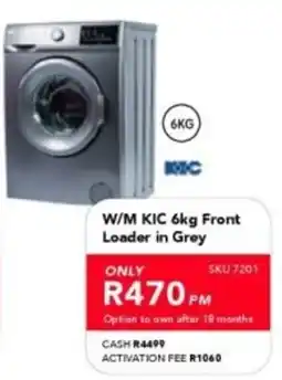 Astra Furnishers W/M KIC 6kg Front Loader in Grey offer