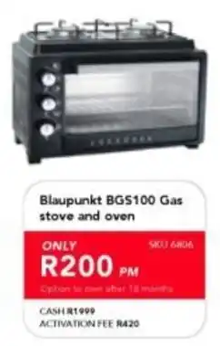 Astra Furnishers Blaupunkt BGS100 Gas stove and oven offer