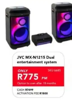 Astra Furnishers JVC MX-N1215 Dual entertainment system offer