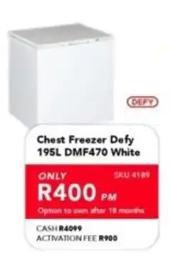 Astra Furnishers Chest Freezer Defy offer
