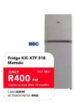 Astra Furnishers Fridge KIC KTF 518 Mettalic offer