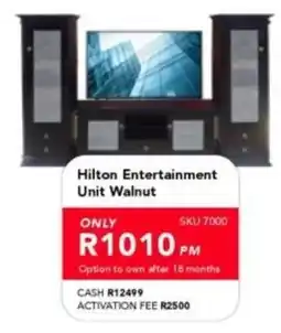 Astra Furnishers Hilton Entertainment Unit Walnut offer