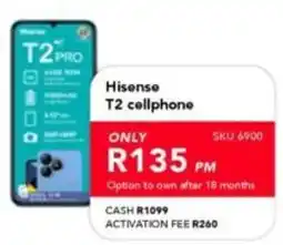 Astra Furnishers Hisense T2 cellphone offer