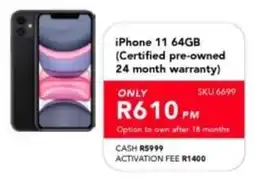 Astra Furnishers iPhone 11 64GB offer