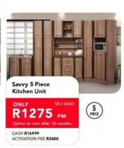 Astra Furnishers Savvy 5 Piece Kitchen Unit offer