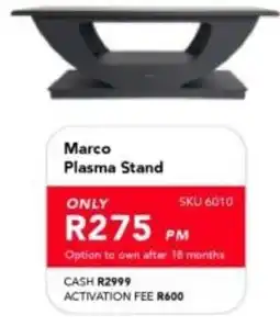 Astra Furnishers Marco Plasma Stand offer