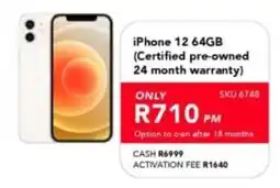 Astra Furnishers iPhone 12 64GB offer