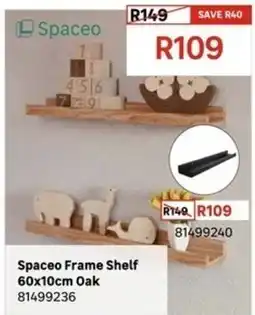 Leroy Merlin Spaceo Frame Shelf 60x10cm Oak offer