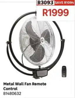 Leroy Merlin Metal Wall Fan Remote Control offer