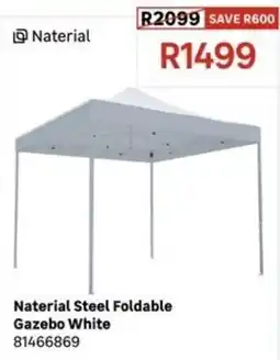 Leroy Merlin Naterial Steel Foldable Gazebo White offer