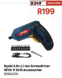 Leroy Merlin Ryobi 3.6v Li-ion Screwdriver offer