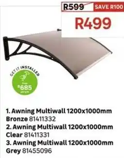 Leroy Merlin Awning Multiwall offer