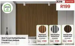 Leroy Merlin Wall Panel Slatted Bamboo offer