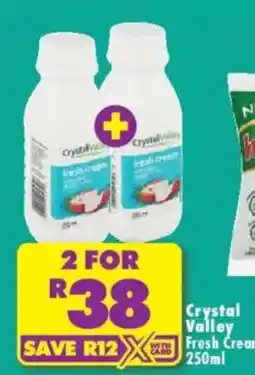 Shoprite Crystal Valley Fresh Cream offer