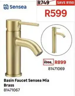 Leroy Merlin Basin Faucet Sensea Mia Brass offer