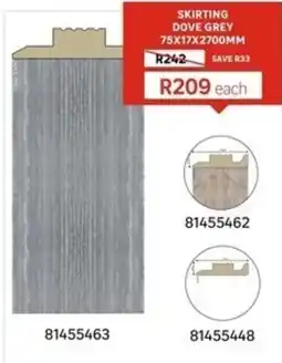 Leroy Merlin Skirting Dove Grey offer