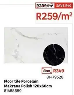 Leroy Merlin Floor tile Porcelain Makrana Polish offer