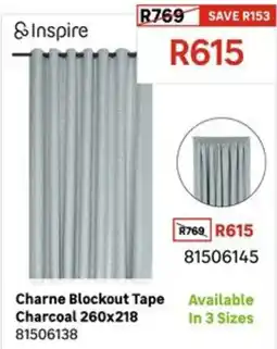 Leroy Merlin Inspire Charne Blockout Tape Charcoal offer