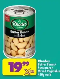 Shoprite Rhodes Butter Beans in Brine offer