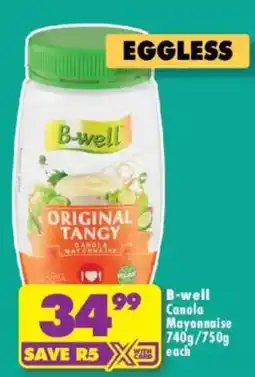 Shoprite B-well Canola Mayonnaise offer