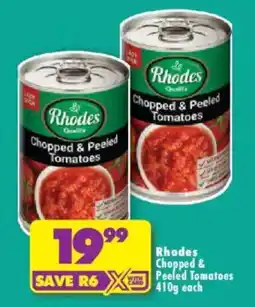 Shoprite Rhodes Chopped & Peeled Tomatoes offer