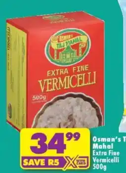 Shoprite Osman's Taj Mahal Extra Fine Vermicelli offer