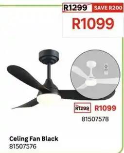 Leroy Merlin Ceiling Fan Black offer