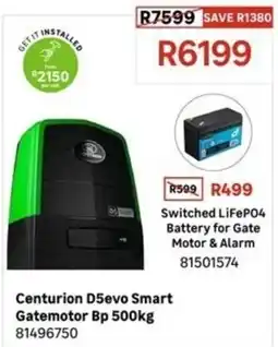 Leroy Merlin Centurion DSevo Smart Gatemotor Bp 500kg offer