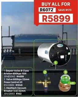 Leroy Merlin Geyser Axios B Class Ariston offer
