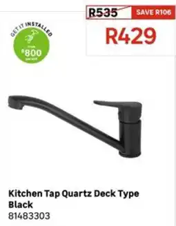 Leroy Merlin Kitchen Tap Quartz Deck Type Black offer