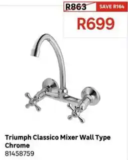 Leroy Merlin Triumph Classico Mixer Wall Type Chrome offer